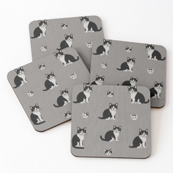 Item preview, Tuxedo Cat Knit Pattern Socks – Cute Black White Cat Crew Socks Knitted Style Cat Lover Gift Socks designed and sold by IconicDesignsXd.