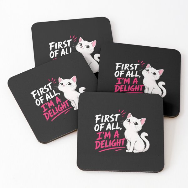 Item preview, First Of All, I'm A Delight Cat Lover Pet Parent Feline designed and sold by RetroMini2026.