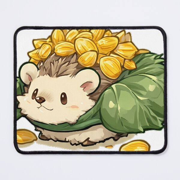 Item preview, Hedgehog Sunflower Leaf Satchel designed and sold by pumsquare.