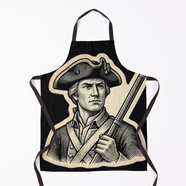 Item preview, Vintage 1776 Revolutionary War Minuteman Continental Soldier Engraving designed and sold by DarkOriginArts.