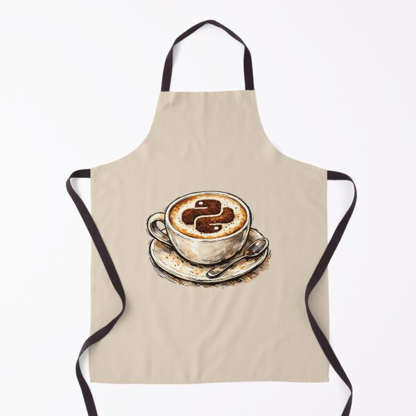Item preview, Python Cappuccino Latte Coffee Art designed and sold by Nerd Romance Café.
