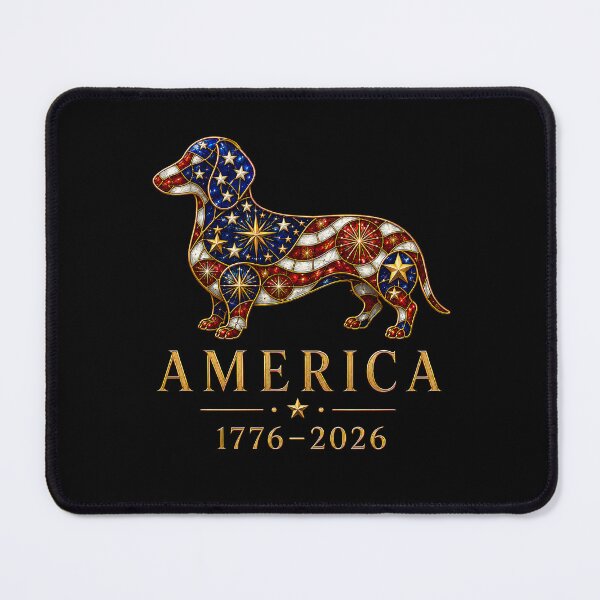 Item preview, Dachshund America’s 250th , Patriotic Wiener Dog Tee, USA Fireworks Puppy Gift for Dog Lovers  designed and sold by THREE LITTLE BEANS.