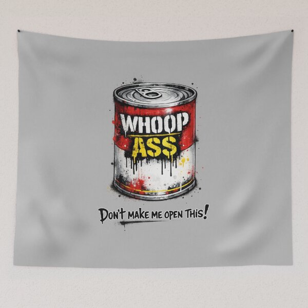 Item preview, Can of Whoop Ass designed and sold by Hello Bee Bee.