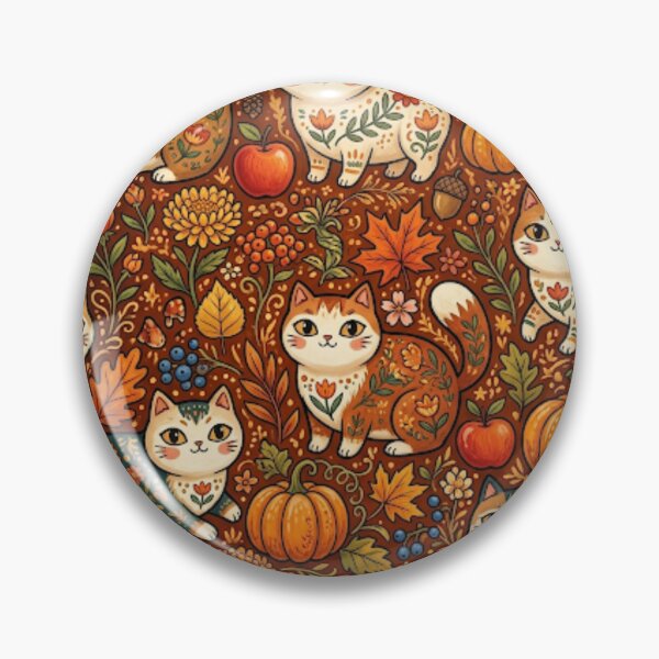 Item preview, Cute Fall Pumpkin Cats designed and sold by Iampoji.