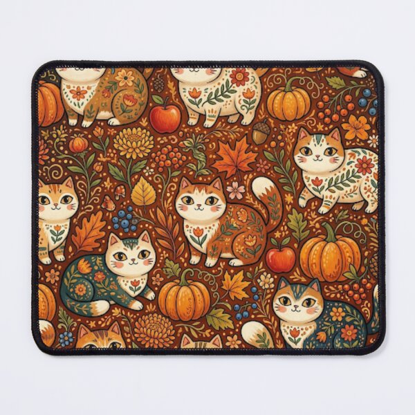 Item preview, Cute Fall Pumpkin Cats designed and sold by Iampoji.