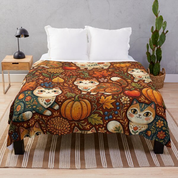 Item preview, Cute Fall Pumpkin Cats designed and sold by Iampoji.