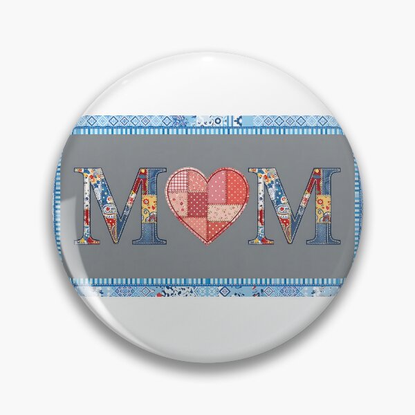 Item preview, Mom Patchwork Heart Design designed and sold by ToxicInkArt.