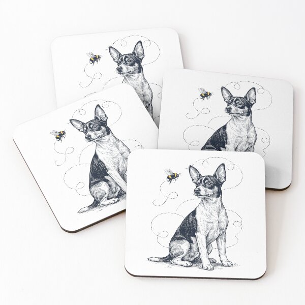 Item preview, Toy Fox Terrier Bumble Bee Honeybee Dog Lover designed and sold by Kimberley King Art  King Art.