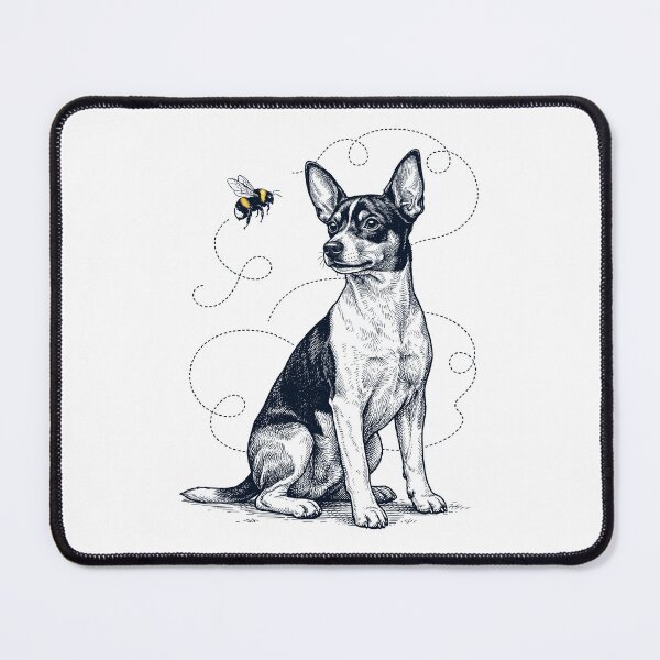 Item preview, Toy Fox Terrier Bumble Bee Honeybee Dog Lover designed and sold by Kimberley King Art King Art.