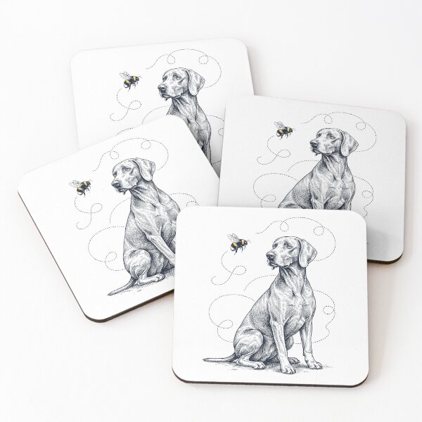 Item preview, Vizsla Bumble Bee Honeybee Dog Lover designed and sold by Kimberley King Art  King Art.