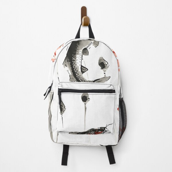 Item preview, Vintage Chinese Ink Koi Fish Painting designed and sold by Luna-Flow.