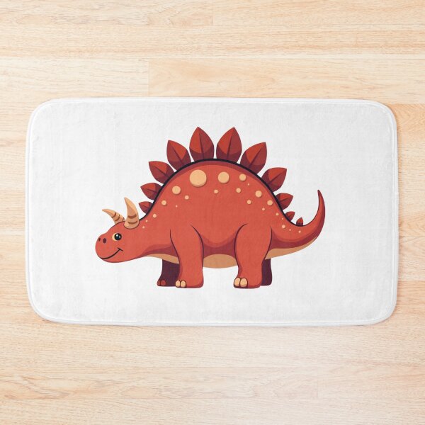 Item preview,  Cute red dinosaur - cartoon stegosaurus designed and sold by Prints by Mat.