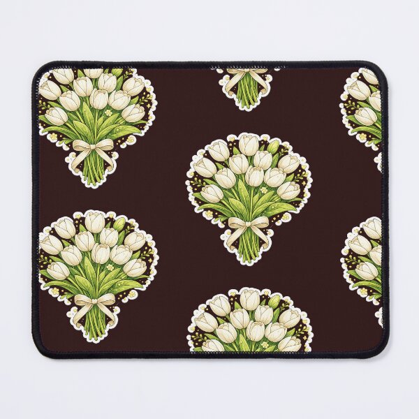 Item preview, White Tulip Bouquet Sticker PNG | Elegant Floral Design | Botanical White Tulip Art designed and sold by Ishratparween11.