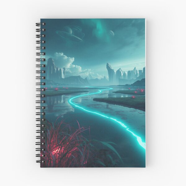 Item preview, Sky Delta Floodlands Bioluminescent Alien Landscape designed and sold by Luminous Wilds.