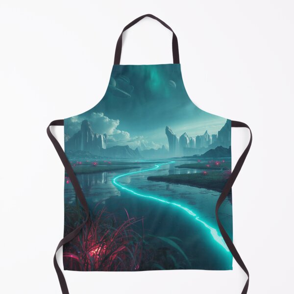 Item preview, Sky Delta Floodlands Bioluminescent Alien Landscape designed and sold by Luminous Wilds.