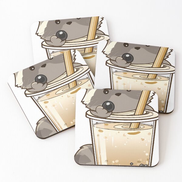 Item preview, Raccoon Boba Spill designed and sold by pumsquare.