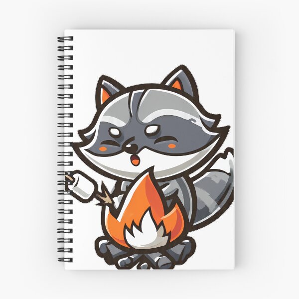 Item preview, Raccoon Campfire Marshmallow designed and sold by pumsquare.