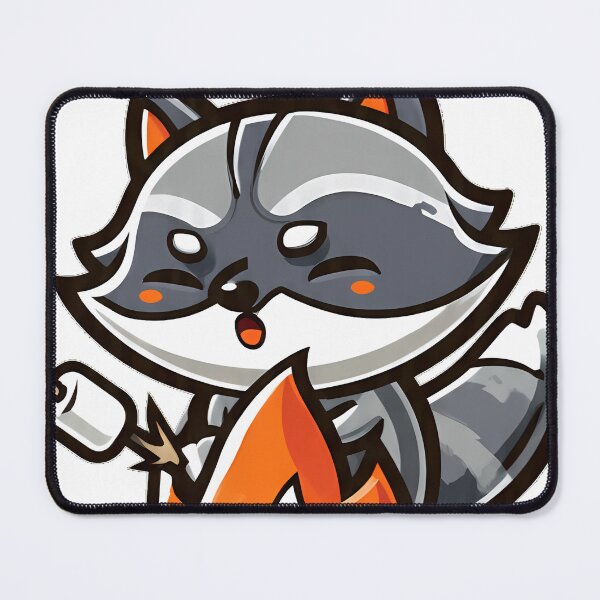 Item preview, Raccoon Campfire Marshmallow designed and sold by pumsquare.