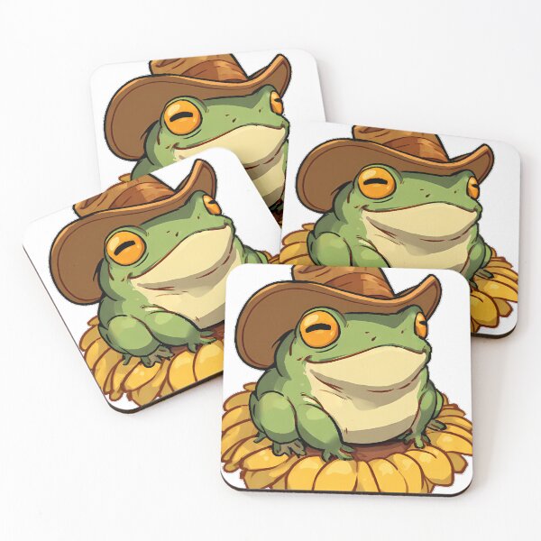 Item preview, Howdy Cowboy Frog Sunflower designed and sold by pumsquare.
