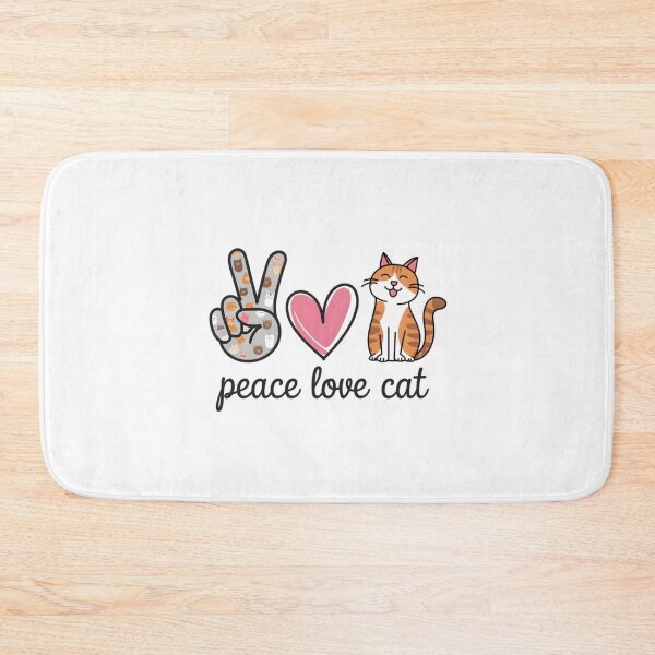 Item preview, Peace Love Cat Whimsical Cute Design designed and sold by Macias123.