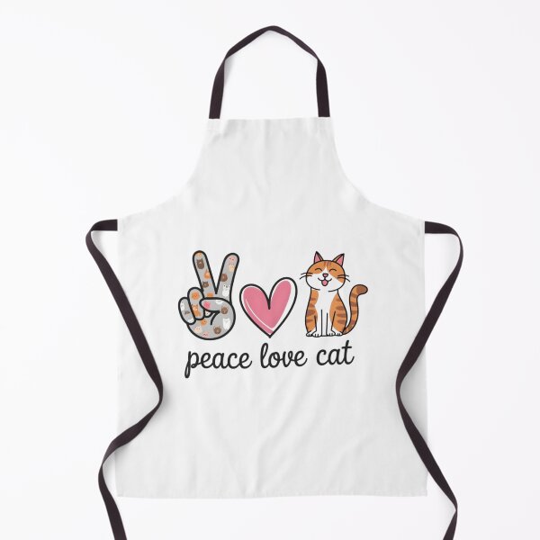 Item preview, Peace Love Cat Whimsical Cute Design designed and sold by Macias123.