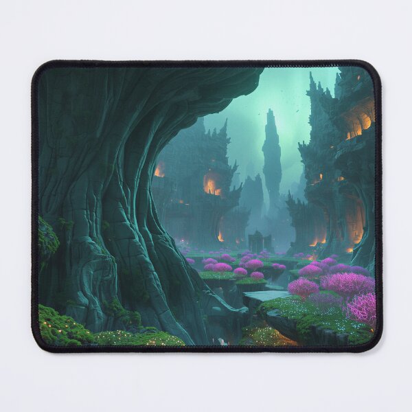 Item preview, Aurora Stoneforest Living Alien Fantasy Landscape designed and sold by Luminous Wilds.
