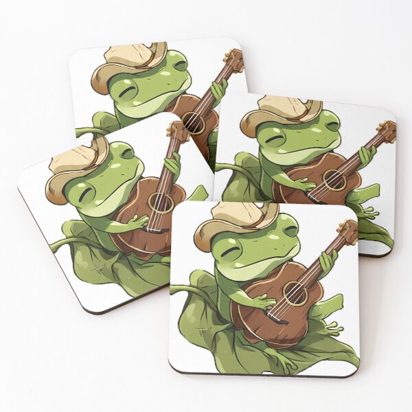Item preview, Guitar Playing Frog Cowboy designed and sold by pumsquare.