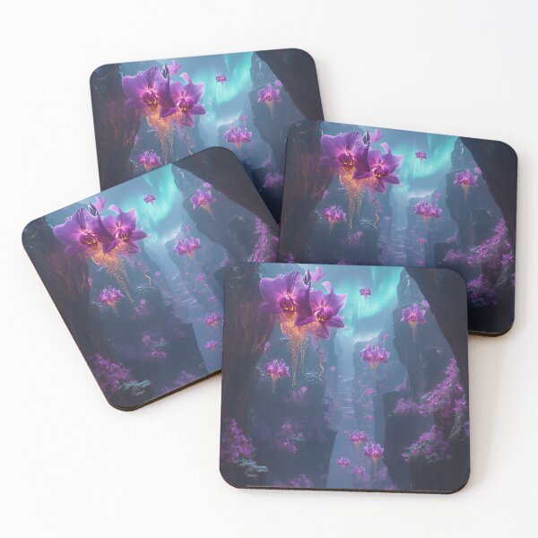 Item preview, Floating Orchid Canyon Fantasy Alien Landscape designed and sold by Luminous Wilds.