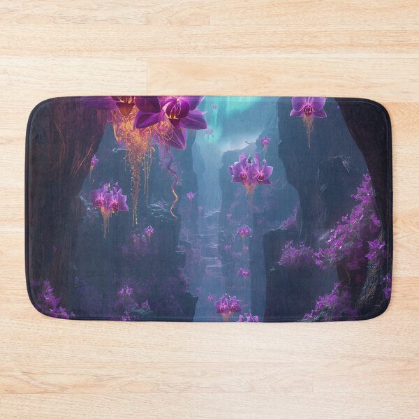 Item preview, Floating Orchid Canyon Fantasy Alien Landscape designed and sold by Luminous Wilds.