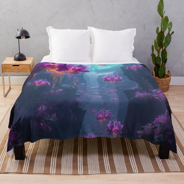 Item preview, Floating Orchid Canyon Fantasy Alien Landscape designed and sold by Luminous Wilds.