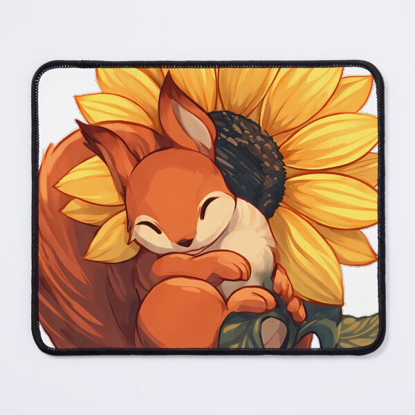 Item preview, Squirrel Sunflower Wagon designed and sold by pumsquare.