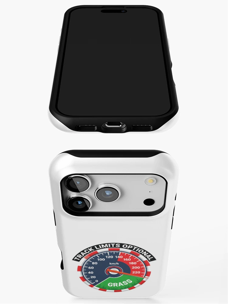 Thumbnail 3 of 4, iPhone Case, Track Limits Optional - Sim Racing Humor designed and sold by GarageGraphics.