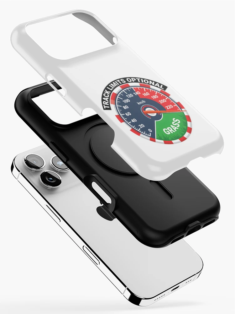 Thumbnail 2 of 4, iPhone Case, Track Limits Optional - Sim Racing Humor designed and sold by GarageGraphics.