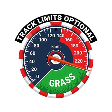 Artwork thumbnail, Track Limits Optional - Sim Racing Humor by GarageGraphics