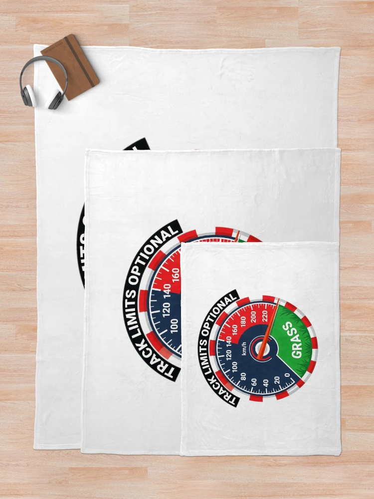 Thumbnail 5 of 6, Throw Blanket, Track Limits Optional - Sim Racing Humor designed and sold by GarageGraphics.