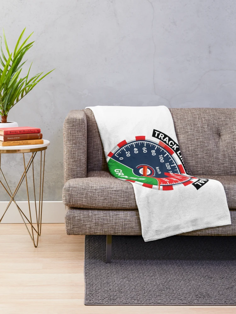 Thumbnail 2 of 6, Throw Blanket, Track Limits Optional - Sim Racing Humor designed and sold by GarageGraphics.