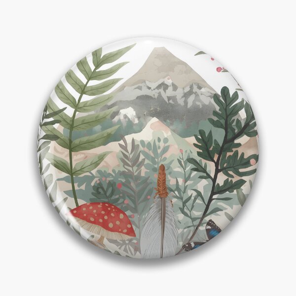 Item preview, Cottagecore Woodland Nature Terrarium Illustration designed and sold by Luna-Flow.