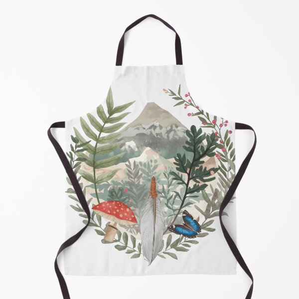 Item preview, Cottagecore Woodland Nature Terrarium Illustration designed and sold by Luna-Flow.