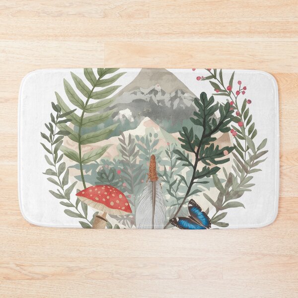 Item preview, Cottagecore Woodland Nature Terrarium Illustration designed and sold by Luna-Flow.