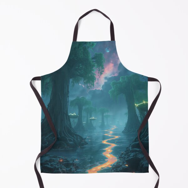 Item preview, Glow Mangrove Abyss Fantasy Alien Landscape designed and sold by Luminous Wilds.