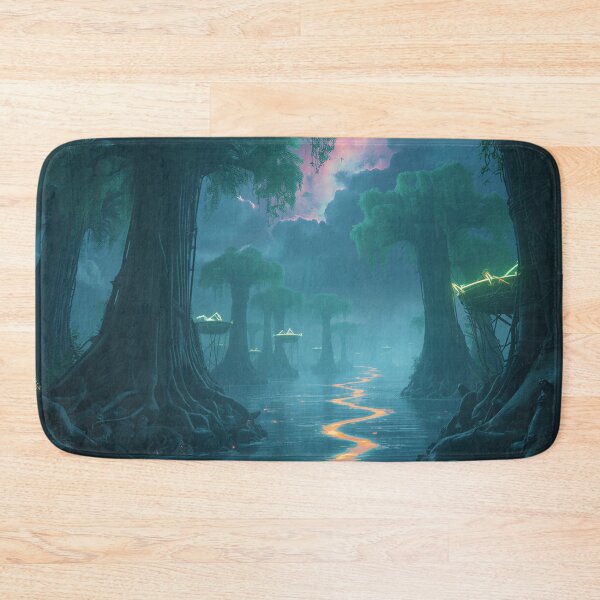 Item preview, Glow Mangrove Abyss Fantasy Alien Landscape designed and sold by Luminous Wilds.