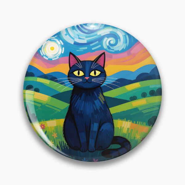 Item preview, Unimpressed cat under twilight sky designed and sold by Ponted.