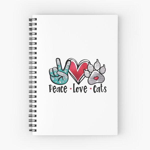 Item preview, Peace Love Cats Glitter Style Design designed and sold by Macias123.