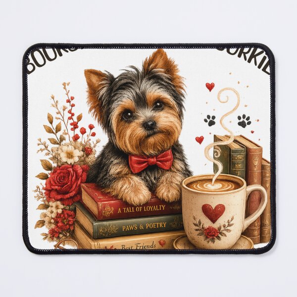 Item preview, BOOKS, COFFEE AND MY YORKSHIRE TERRIER designed and sold by TheCozyGiftShop.