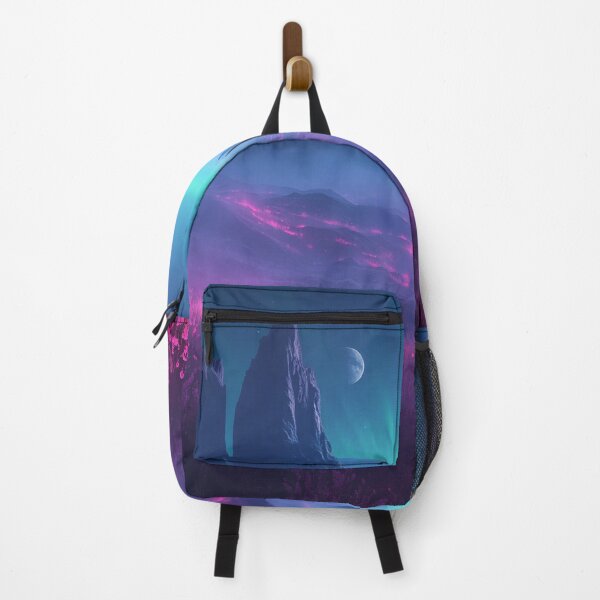 Item preview, Neon Mist Highlands Alien Fantasy Landscape designed and sold by Luminous Wilds.
