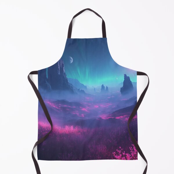 Item preview, Neon Mist Highlands Alien Fantasy Landscape designed and sold by Luminous Wilds.