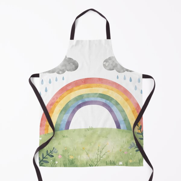 Item preview, Cute Pastel Rainbow Nursery Watercolor Art designed and sold by Luna-Flow.