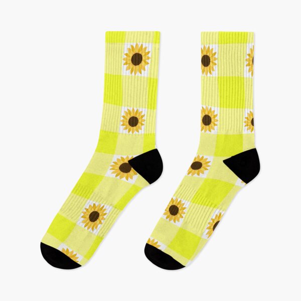 Item preview, Minimalist Sunflower on Yellow Grid designed and sold by Violet-Forge.