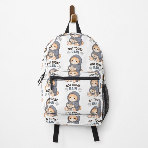 Item preview, Not Today Rain Cat | Cute Kawaii Aesthetic | Low Mood Cozy Design designed and sold by The Mood Index.