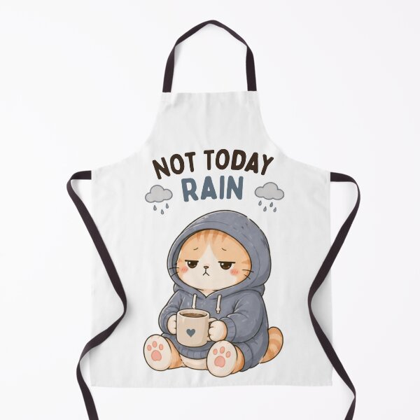 Item preview, Not Today Rain Cat | Cute Kawaii Aesthetic | Low Mood Cozy Design designed and sold by The Mood Index.